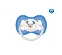 Sucette en silicone symétrique 0-6m Bunny & Company bleu