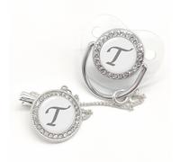 Sucette En Silicone Transparent,Une Sucette Orthodontique Qui Garde Les Bébés Silencieux Et À L'aise. Tétine Blanche Avec Lettres Anglaises,Sucette - Type T