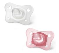 Sucette PhysioForma Mini Soft en silicone pour nouveau-nés - CHICCO - Rose - Lot de 2
