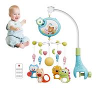 Sucette pour bébé, jouet pivotant auditif, appareil de lit portable | signal de contrôleur sans fil, créateur de mélodie en circulation, toupie de développement de l'enfant et pince de fixation,