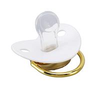Sucette pour bébé, Sucette et Clips pour bébé StylishFree DIY Photo Décoration Infant Bling Pacifier Clip Set pour nouveau-né (M blanc)