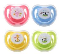 Sucette pour chien 4 pièces, jouets de dentition sûrs pour chiot de qualité alimentaire avec couvercle, sucette mignonne à croquer pour chaton, fournitures essentielles apaisantes pour animaux c