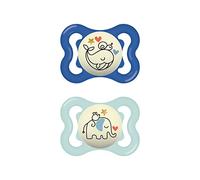 Sucette Supreme Nuit - 2-6 mois - Silicone -Bte de stérilisation X2