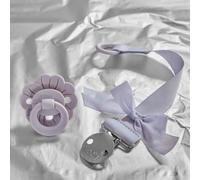 Sucette symétrique en silicone Binky Bloom Lavender Love (3 mois et +)