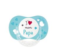 Luc et Lea Chupete Silicona J'Aime Mon Papa +6 Meses 1ud