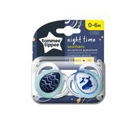 Sucette Tommee Tippee Night Time 0-6m, 2 pièces