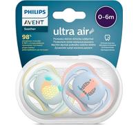 Sucette Ultra air Figure 0-6m garçon (perroquet), 2 pcs