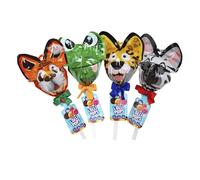 Sucette XL avec oreilles aléatoires avec cola sauve citron, orange et fraise