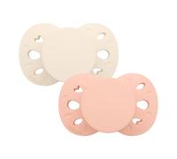 Sucettes anatomiques - 0 à 6 mois rose/beige 0/6M(50/67)