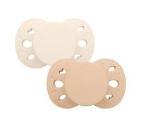 BIOLANE - Tétines anatomiques - Sucettes extra-fines - 18 mois et + - Beige et marron - Téterelle plate et réversible- Confort optimal- Respect du développement bucco-dentaire