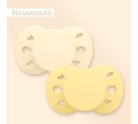 Sucettes anatomiques - 18 mois et plus jaune 18/24M(81/86)