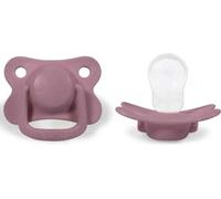 Sucettes apaisantes en silicone Lot de 2 6m+ Rose poussiéreuse / Filibabba