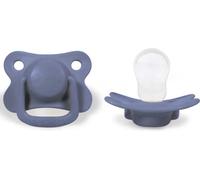 Sucettes apaisantes en silicone pack de 2 6m+ bleu poudré / Filibabba