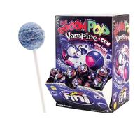 Sucettes chewing-gum vampire 100 unités - bonbons avec cœur gomme effet surprise, goût fruité, idéal fêtes, anniversaires et piñatas