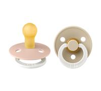 Sucettes Colour Taille 1 Rose Poudré Night/Vanille Night - Pack De 2 - Bibs