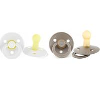 Sucettes Colour Taille 1 Vanille/Pêche - Pack De 2 - Bibs