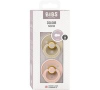 Sucettes Colour Taille 2 Rose Poudré/Vanille - Pack De 2 - Bibs