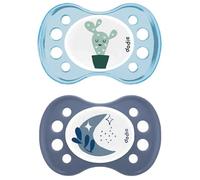 Sucettes-Dodie Sucettes Anatomiques 0-6 M A30 Jour Nuit X2 (Modèle : Cactus/Lune)