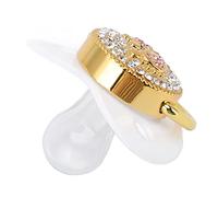 Sucettes Légères Antistatiques en Silicone, Conception Hygiénique, Matériau Flexible Semblable à la Peau, pour Fête Prénatale (M Blanc)