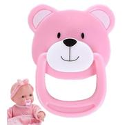 Sucettes magnétiques,Sucette factice pour poupée bébé Reborn | Sucettes Nouveau-nées en Forme d'ours avec Aimant Interne pour Les Tout-Petits éducatifs de Jouet d'apprentissage préscolaire