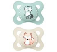 Sucettes-MAM 2 Sucettes Original Nature 2 à 6 Mois (Modèle : Chat et Fleur)