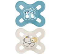 Sucettes-MAM Sucette Original Naissance - 0-2 Mois - Silicone - X2 (Modèle : Ours/Lapin et Renard)