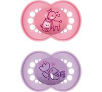 Sucettes Original Pure Latex girl 'Chevreuil / Oiseau' Lot de 2