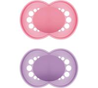 Sucettes Original Pure plain silicone fille set de 2 pièces