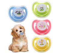 Sucettes pour animaux de compagnie - Tétine d'alimentation 5,8 x 5 x 3,6 cm, sucette anatomique en silicone | Sucettes en forme de papillon avec couvercles, jouets à mâcher pour et chien, jouet