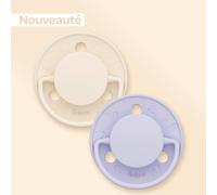 Sucettes rondes - 0 à 6 mois lilas/beige 0/6M(50/67)