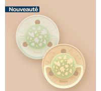 Sucettes rondes nuit - 0 à 6 mois beige/marron 0/6M(50/67)