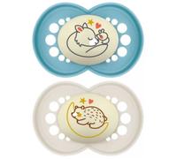 Sucettes-Sucettes MAM Perfect Nuit 18 Mois et + (Modèle : Renard et Ours)