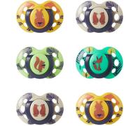 Sucettes - TOMMEE TIPPEE - FUN - 18-36 mois - Lot de 6 - Forme Orthodontique Symétrique - Silicone sans BPA
