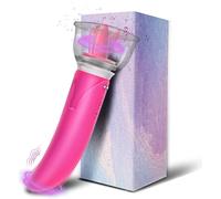 Cuson Suceur de clitoris et tétons vibrant – langue vibrante, succion, double tête – pour femme