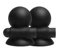 Suceur de Tétons vibrants en silicone Suckers 55 mm | Massage Musculaire, Double Balle, Ventouses Stabilisantes, Surface Mate, Utilisation Polyvalente