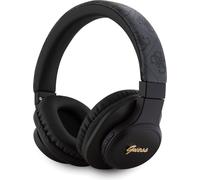 Słuchawki Nauszne Guess Bluetooth 4G Leather Tone On Tone Script Czarny