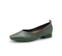 SUCHETA Chaussures Plates à Petit Talon pour Femmes Chaussures Simples à Bout carré pour Bateaux Pompes Vertes pour Dames Chaussures Simples à Fond Souple Chaussures de maternité Confortables