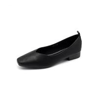 SUCHETA Chaussures Plates à Petit Talon pour Femmes Chaussures Simples à Bout carré pour Bateaux Pompes Vertes pour Dames Chaussures Simples à Fond Souple Chaussures de maternité Confortables