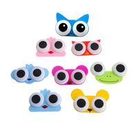 SUCHUANGUANG 1 pièces boîte de lentilles de Contact de Dessin animé Doux 3D Grands Yeux pour étui Hibou pour Colle Animal S