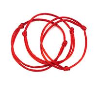 SUCHUANGUANG 10 pièces Bracelet Simple Cordon Rouge Bonne Chance chaîne Kabbale Protection Noeud amulette Fil de Coton Rouge Bracelet Bracelet