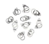 SUCHUANGUANG 10 pièces Menottes liberté charmes Vintage tibétain Argent Bracelet Fabrication de Bijoux Pendentif de Mode