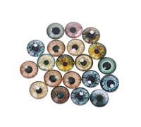 SUCHUANGUANG 20 pièces Verre pour Yeux de poupée Artisanat Animal Globes oculaires pour Accessoire Oeil de Dinosaure