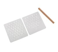 SUCHUANGUANG 3Pc Lettre Anglaise Modèle de Timbre en Cuir Lettre Numéro Outils d'estampage en Cuir Timbres Poignée Kit de Poinçon ABS