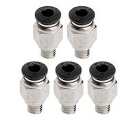 SUCHUANGUANG 5 pièces PC4-M6 Filetage mâle raccord Ptic Droit poussée Rapide pour connecter raccord imprimante 3D pièces d'extrudeuse en Plastique