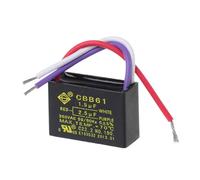 SUCHUANGUANG Condensateur Noir CBB61 1,5 uF + 2,5 uF 3 Fils 250 V 50/60 Hz pour Ventilateur de Plafond