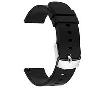 SUCHUANGUANG Universel 20mm Bracelet de Montre Bracelet pour P22 Montre Intelligente Femmes Hommes Sport Bracelet BK Silicone Montre Bande