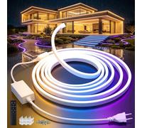 SUCIKORIO 20m Neon Ruban LED Bande Dimmable Exterieur Etanche 220V Silicone