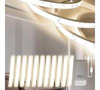 SUCIKORIO Neon Ruban LED Exterieur 20m, Silicone Néon Bandeau Led 220V Exterieur Etanche Ignifuger IP65 Bande LED DIY Flexible Blanc Naturel 4000K Découpable Rubans à Led 120LED/m Avec Alimentation