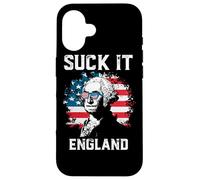 Suck It England American Flag Funny 4th of July Patriotic Coque pour iPhone 16