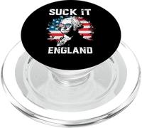 Suck It England American Flag Funny 4th of July Patriotic PopSockets PopGrip pour MagSafe
